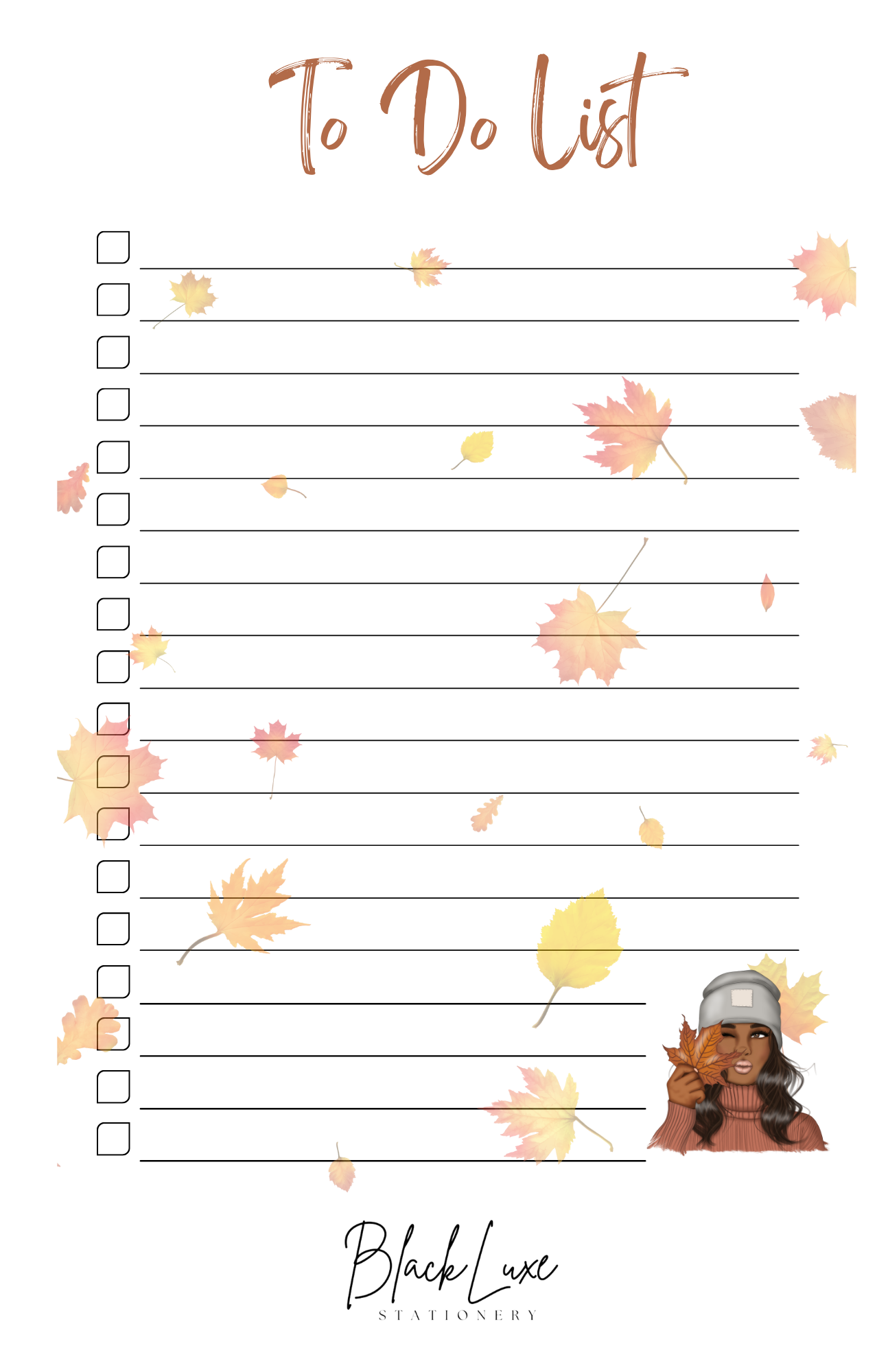 Autumn To Do List