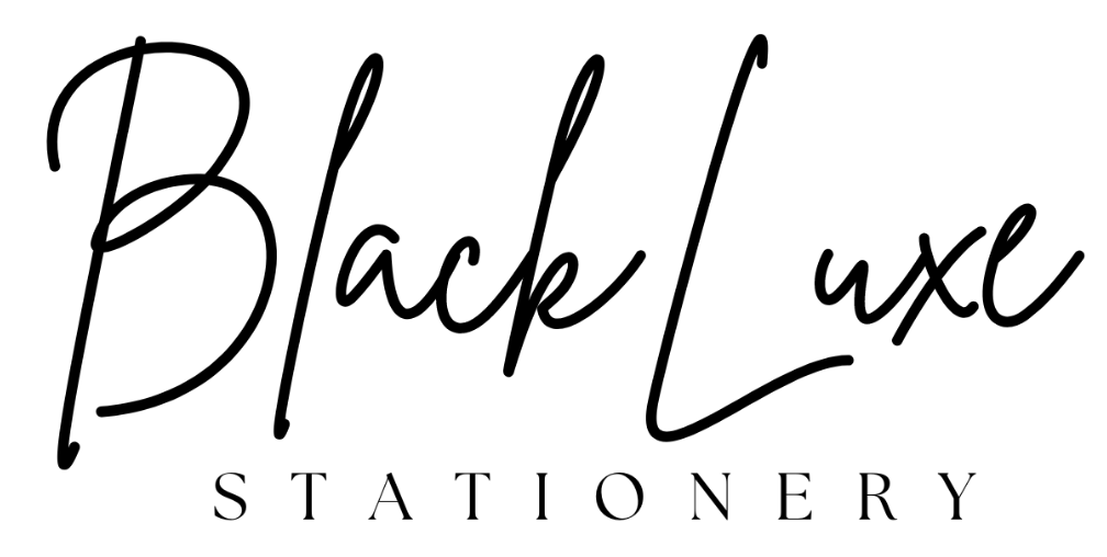 Black Luxe Stationery
